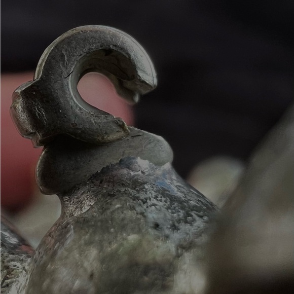 Large Antique Rhinestone Brooch 1930s Pot Metal Diamanté Paste Rhinestone - Picture 7 of 10